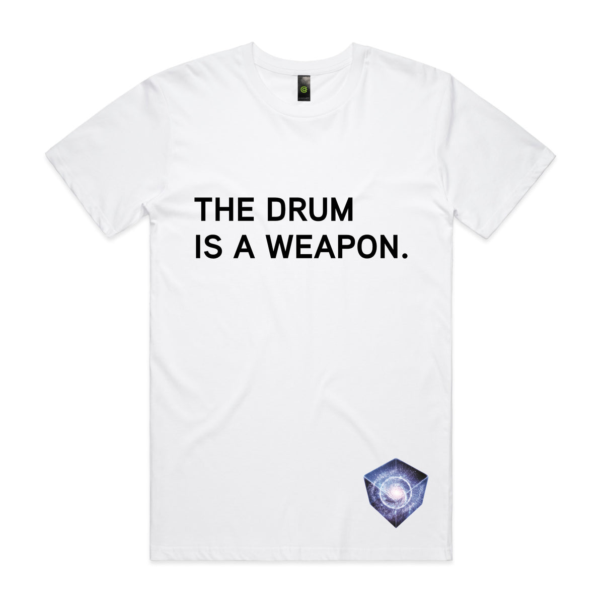 BLUEPRINT: THE DRUM IS A WEAPON. Unisex Tee