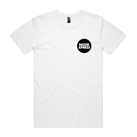 MUZIKXPRESS Unisex Tee - WHITE